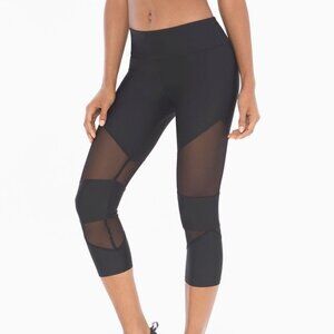Onzie Mesh Panel Crop Leggings